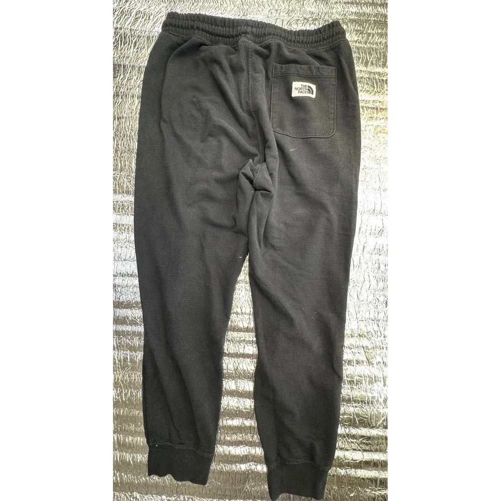 The North Face Mens Heritage Patch Joggers Black Sweatpants Size Medium